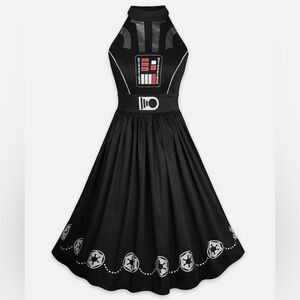 DISNEY Parks Star Wars Darth Vader Dress Shop Womens Size S-Small Halter Dress